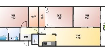 パストラルハイム豊中の間取り画像