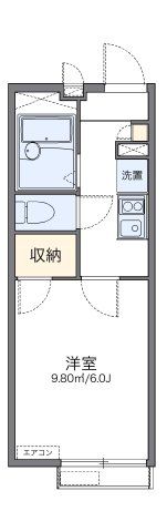 レオパレステラスつばさの間取り画像
