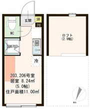 シャルムニシオギの間取り画像