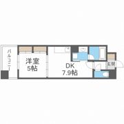 レジディア心斎橋ウエストの間取り画像