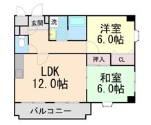 ラ・メール鉢塚の間取り画像