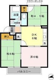 平尾ハイツの間取り画像