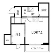 メリディアン貝ヶ森壱番館の間取り画像