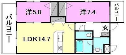 パラシオンの間取り画像