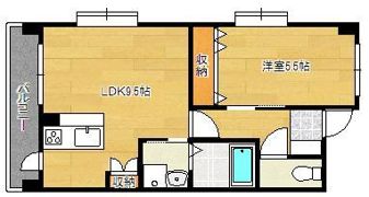 アースコートY’sシティ香春口の間取り画像
