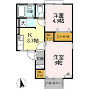 コーポ佐野南棟の間取り画像