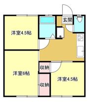 西山アパートの間取り画像