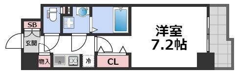 セレニテ心斎橋グランデの間取り画像