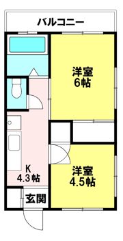第一岸マンションの間取り画像