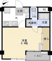 TAKEYARIハイツの間取り画像