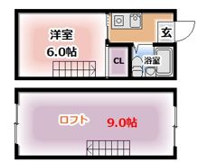 岸本ハイツの間取り画像