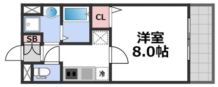 PARK HILLS玉造Kalmiaの間取り画像