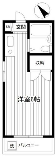 ユウキビル横浜の間取り画像