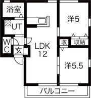 ハニーハイツAの間取り画像