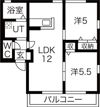 ハニーハイツAの間取り画像