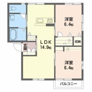 ルミエールしののい Eの間取り画像