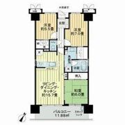 サーパス新川（7階部分）の間取り画像