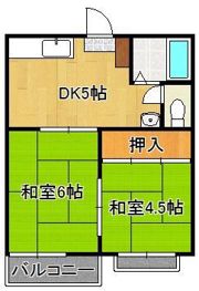 ルーブル千代ヶ崎の間取り画像