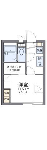 レオパレスエミナⅡの間取り画像