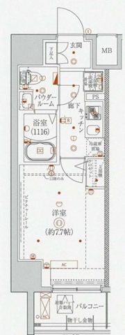 メビウス森下の間取り画像