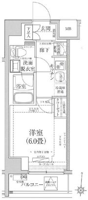 ティモーネプレミアム川崎イーストの間取り画像