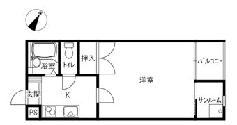 レザンレジデンスⅡの間取り画像