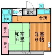フラワーマンションの間取り画像