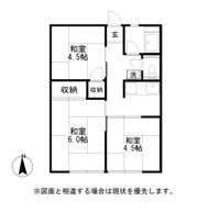 万寿東ハイツの間取り画像