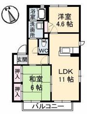 Cosmo Town F棟の間取り画像