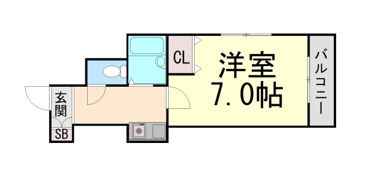 レイクロス豊中の間取り画像