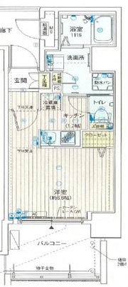 クレアート大阪トゥールビヨンの間取り画像