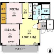 グランデュール高柳 A棟の間取り画像