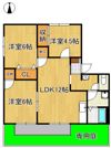 リゾット花房B棟の間取り画像