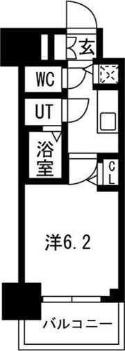 プレサンス扇町駅前の間取り画像