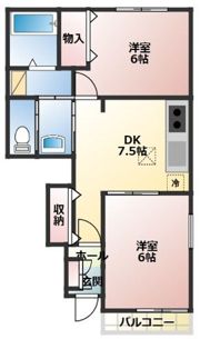 サニー ヴィラの間取り画像