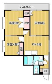 荻野ハイツ（ペット）の間取り画像