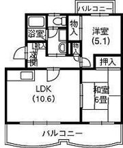 シンフォニー三和Ⅰの間取り画像