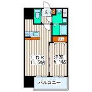 シティタワー二十人町の間取り画像