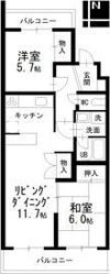 ヒルトップ東山の間取り画像