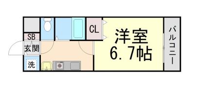 スワンズ神戸三宮イーストの間取り画像