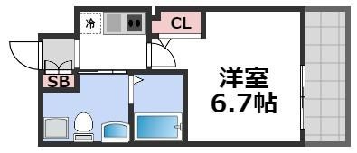 レジディア谷町の間取り画像