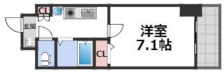 エスリードコート難波ウエストの間取り画像