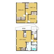 柴原町3丁目貸家の間取り画像