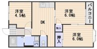 リレイズ葉月Ⅰの間取り画像