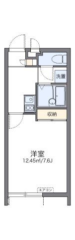 レオパレスラッキーの間取り画像