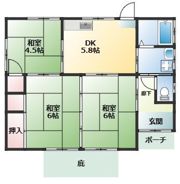 向田町貸家の間取り画像