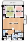 マンショングランメールの間取り画像