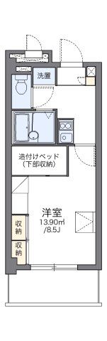 レオパレス小禄泉原當間の間取り画像