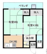 小西第一住宅豊中市長興寺北の間取り画像