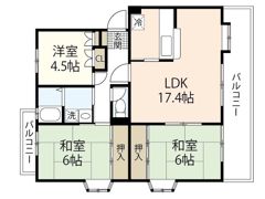 ウイングマンションの間取り画像